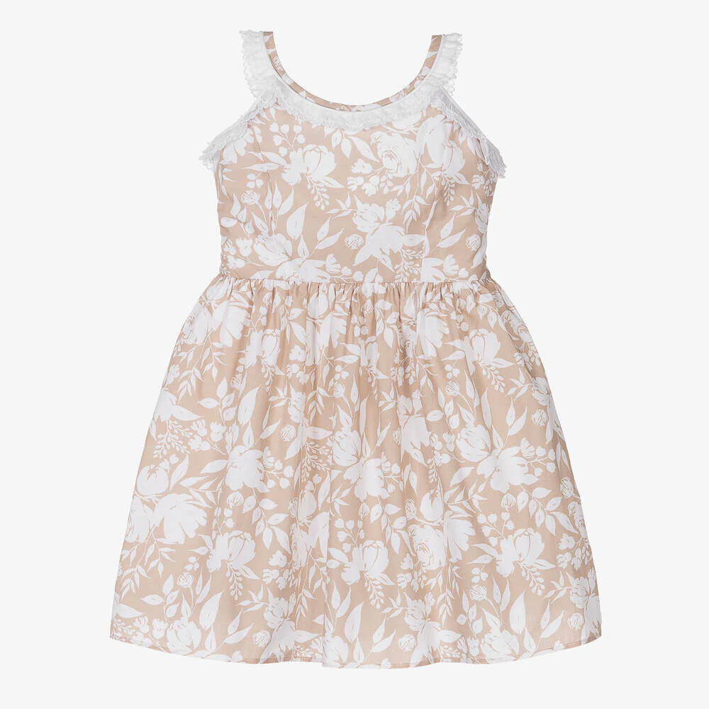 Vestido bege alças da marca portuguesa Dr. Kid